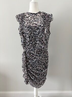 Express Black & Blush Floral Dress